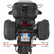 Coppia valigie laterali 35 lt nero grigio Trekker Lite TRK35BN