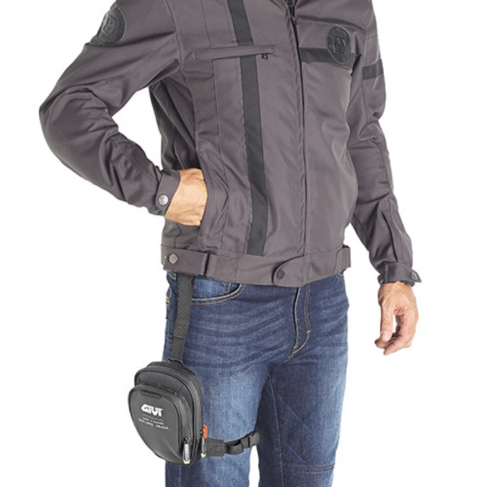 Borsello regolabile da gamba nero EA139B