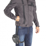 Adjustable black leg bag EA139B