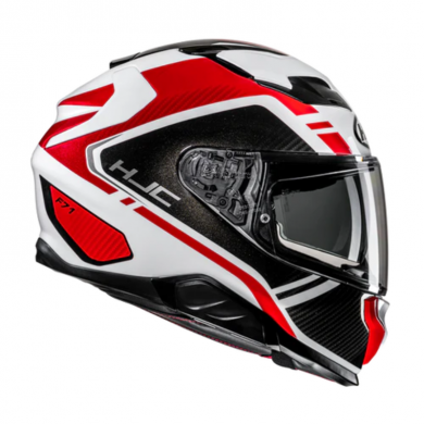 Casco F71 Tozz MC1 rosso bianco nero
