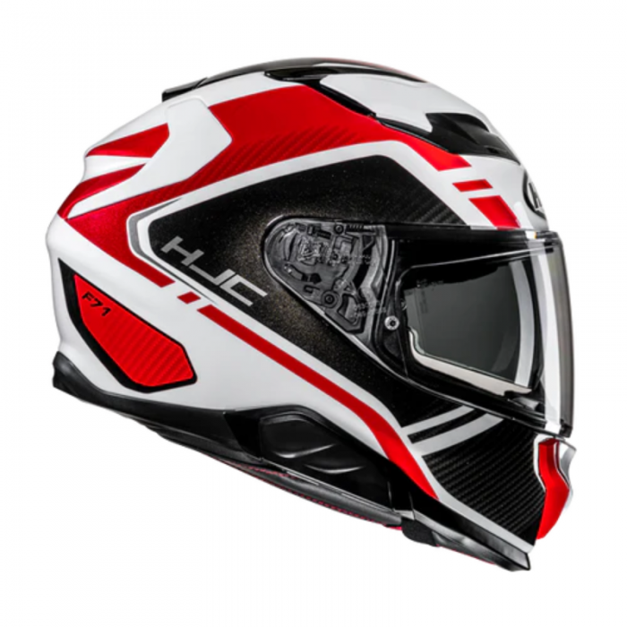 Casco F71 Tozz MC1 rosso bianco nero