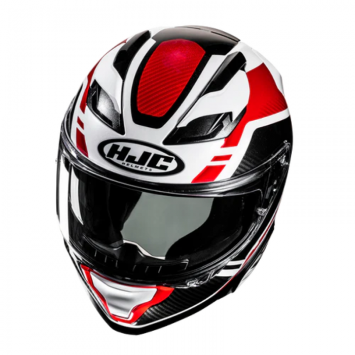 Casco F71 Tozz MC1 rosso bianco nero