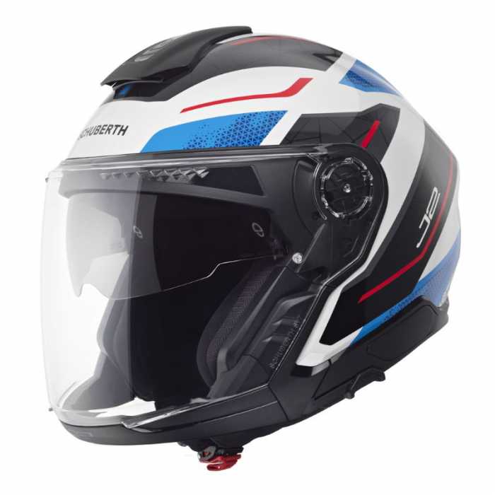 Casco J2 Sigma Blu Bianco Rosso