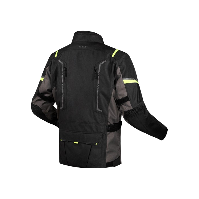Narvik Jacket WP Black Gray Neon Yellow