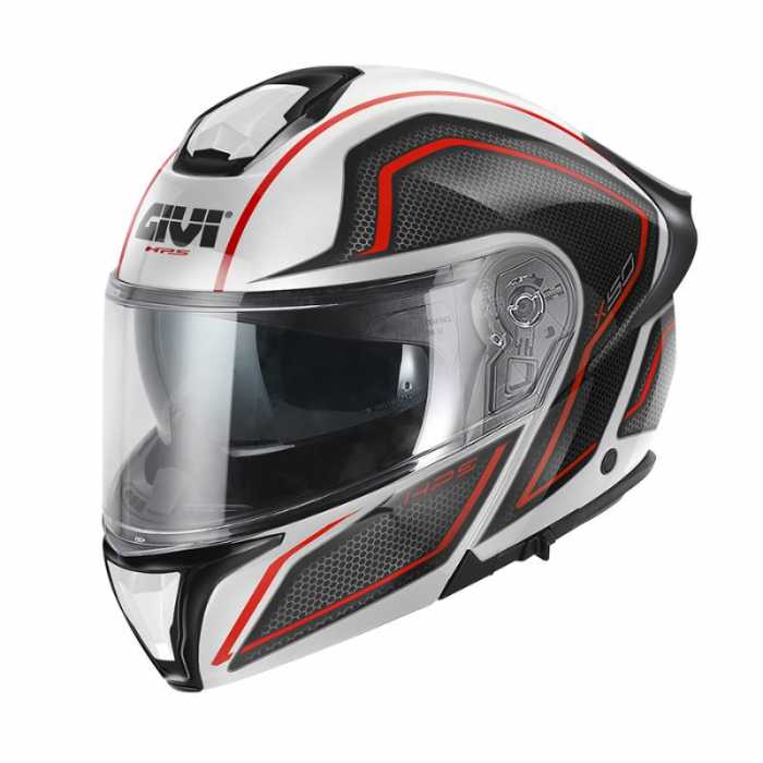 Helmet X50 Hologram White Red Black