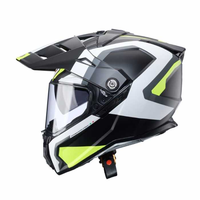 Casco Tanami Scram Nero Bianco Giallo