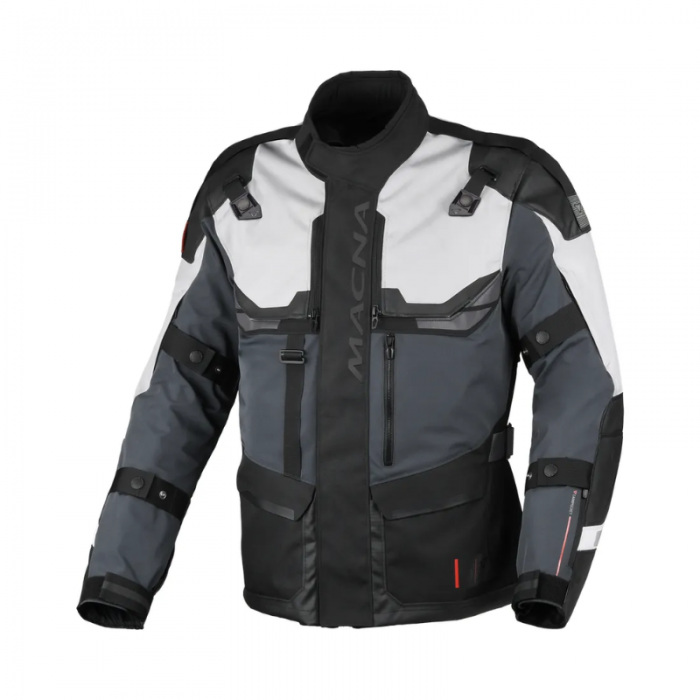 Macna Touros WP Jacket white gray black
