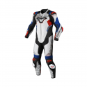 Tuta intera in Pelle Macna Armadyl bianco rosso blu