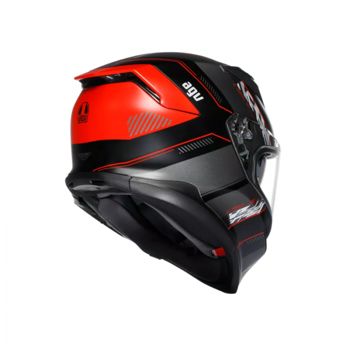 AGV Helmet K7 Kyber matt black red
