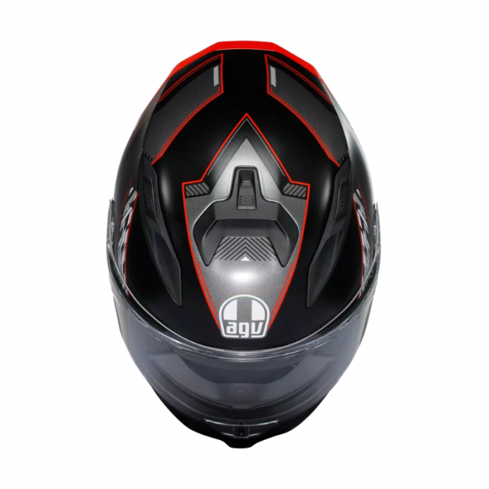 AGV Helmet K7 Kyber matt black red