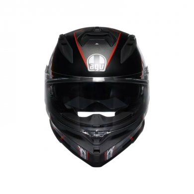 Casco AGV K7 Kyber nero opaco rosso