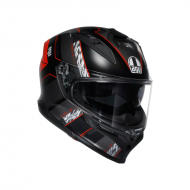 Casco AGV K7 Kyber nero opaco rosso