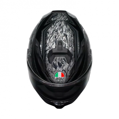 Casco AGV K7 Damascus nero argento