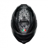 Casco AGV K7 Damascus nero argento
