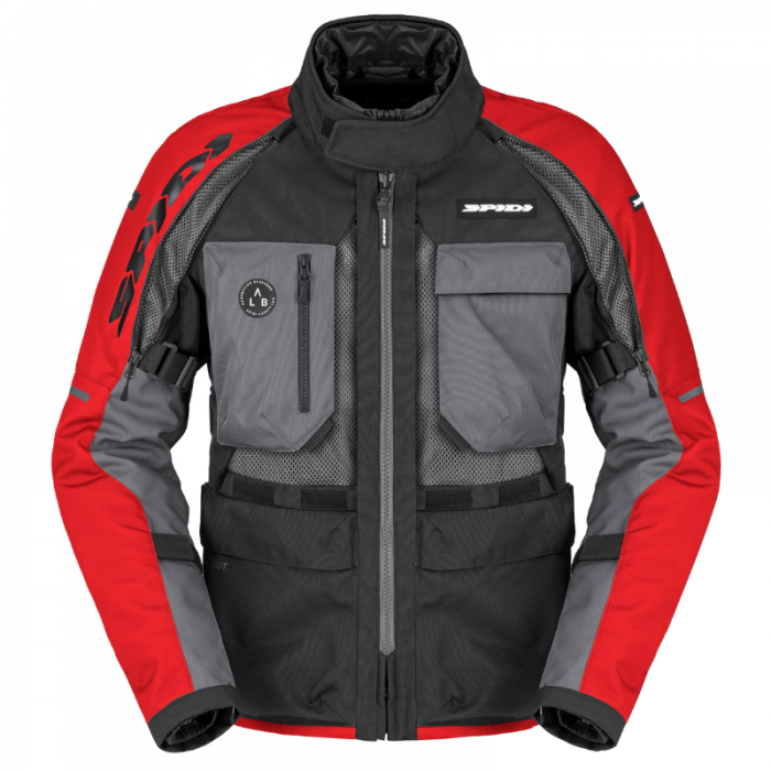 Giacca Crossmaster 2 H2out rosso grigio nero