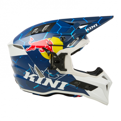 Casco EXC Kini Red Bull 1.0 blu bianco