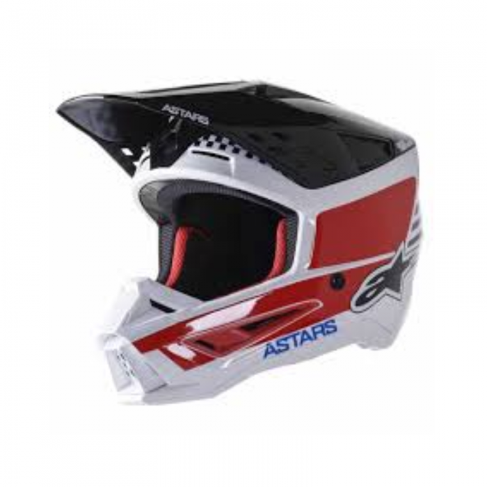 Casco S-M5 Speed nero bianco rosso