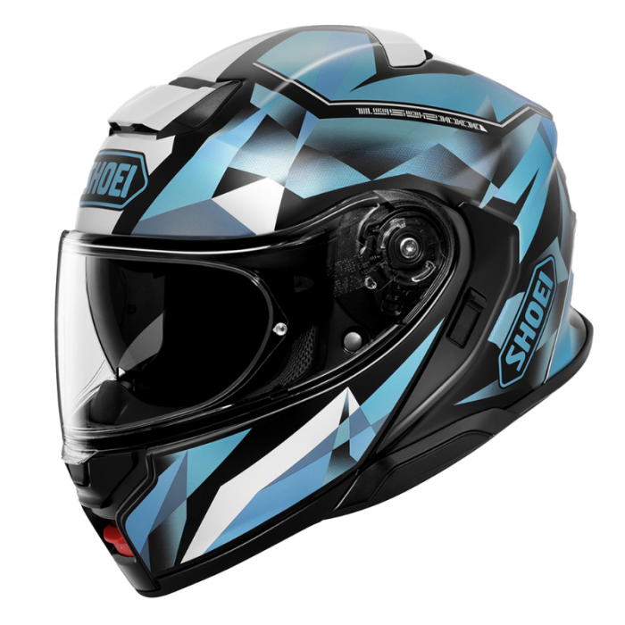 Casco Neotec 3 Fragments TC2 azzurro bianco nero