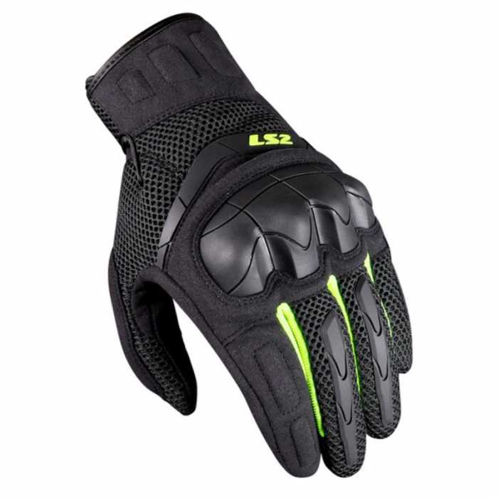 LS2 Gloves Kubra black yellow