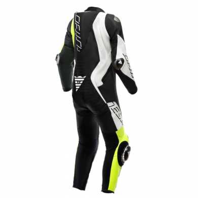 Tuta Audax D-zip Prof Estiva Nero Bianco Giallo
