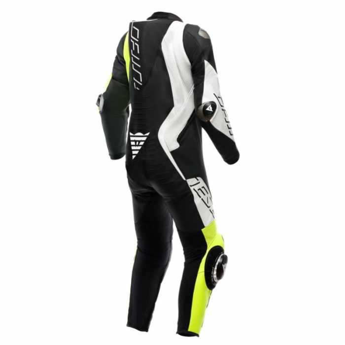 Tuta Audax D-zip Prof Estiva Nero Bianco Giallo