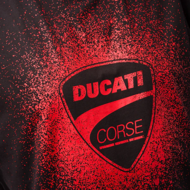 T-shirt Ducati Splash nero rosso