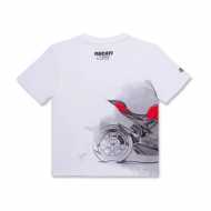 T-shirt Ducati Discovery per bambini bianca