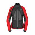 Giacca Crossmaster 2 H2out rosso nero Lady