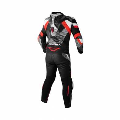 Macna Leather Suit Ignite 1 pc white red black