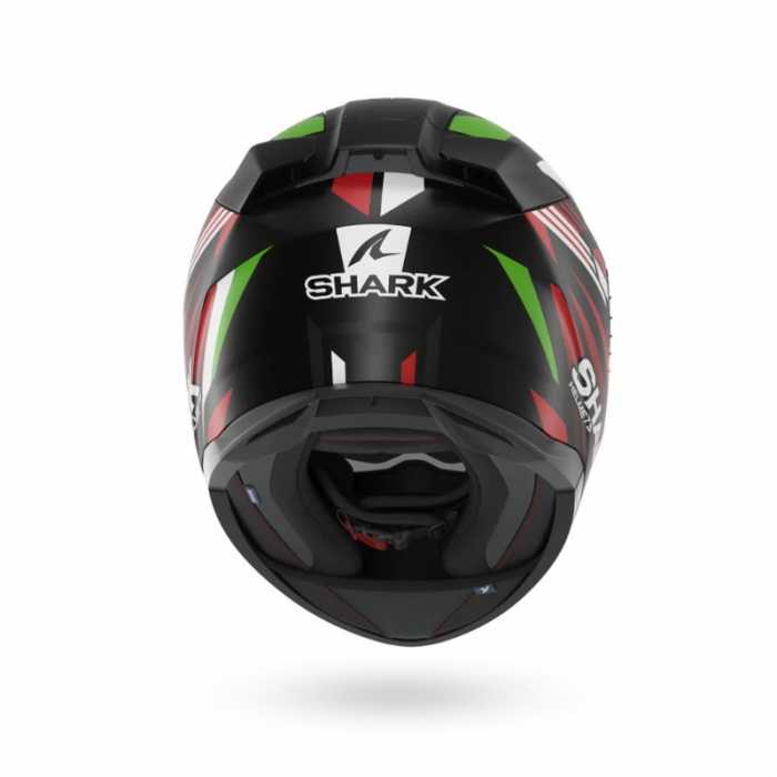Casco D-Skwal 3 First Lap Nero Rosso Verde Opaco