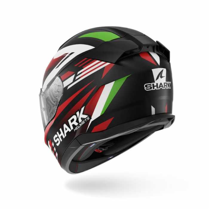 Helmet D-Skwal 3 First Lap Matt Black Red Green