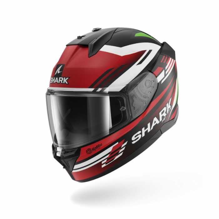 Helmet D-Skwal 3 First Lap Matt Black Red Green