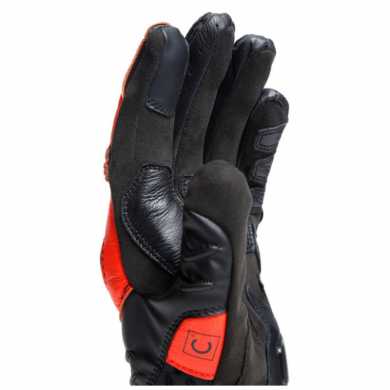 Glove Carbon 4 Short Black Fluo Red