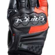 Glove Carbon 4 Short Black Fluo Red