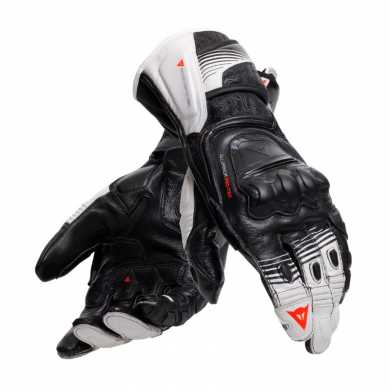 Glove Fiero Metal Black White Red Fluo