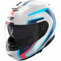 Casco N100-6 Radiante N-com Bianco Blu Rosso