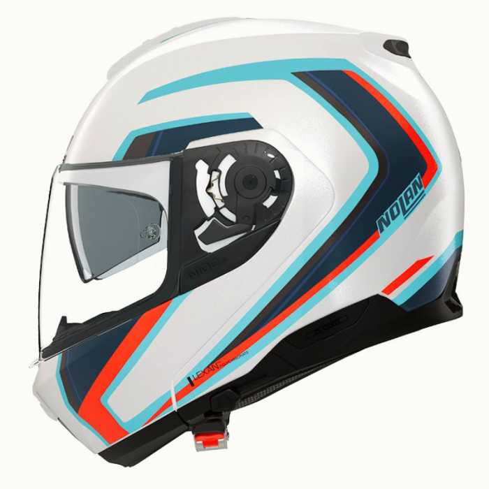 Helmet N100-6 Radiante N-com White Blue Red