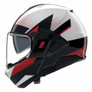 Helmet N120-1Ciclone N-com White Red