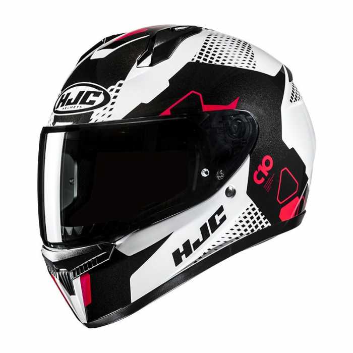Helmet C10 Aspa Black White Red