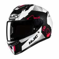 Casco N80-8 Classico N-Com Trittico Nero Bianco Antracite Opaco