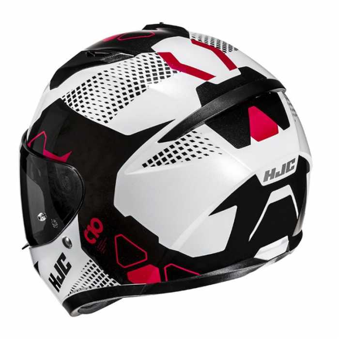Helmet C10 Aspa Black White Red