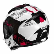 Casco C10 Aspa Nero Bianco Rosso