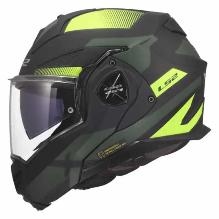Helmet FF901 Advant X Nova Matt Black Yellow Green