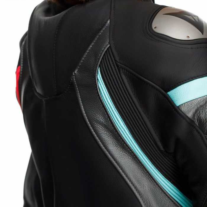 Leather Suit Fulminea Lady Black Pink Light Blue