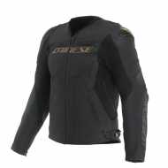 Jacket Racing 5 Leather Black Gold