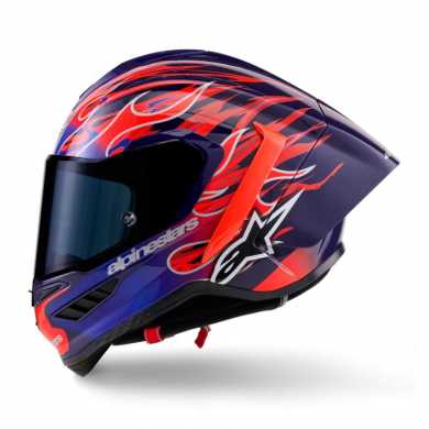 Casco Supertech R10 Flyte Viola Arancio