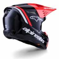 Casco SM3 Radium ECE06 Rosso Nero Bianco