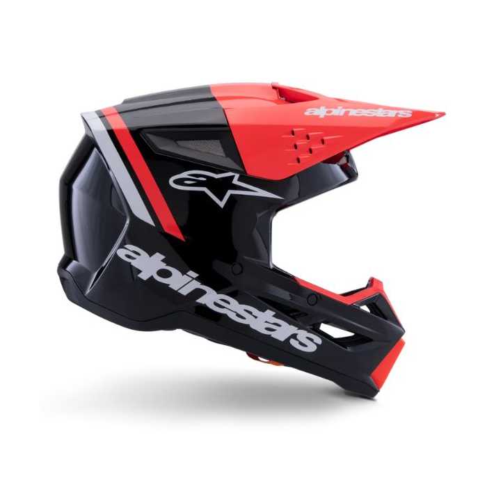 Casco SM3 Radium ECE06 Rosso Nero Bianco