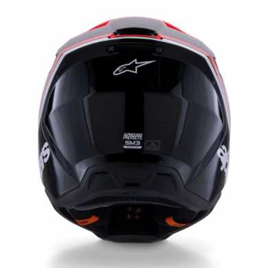 Casco SM3 Radium ECE06 Rosso Nero Bianco