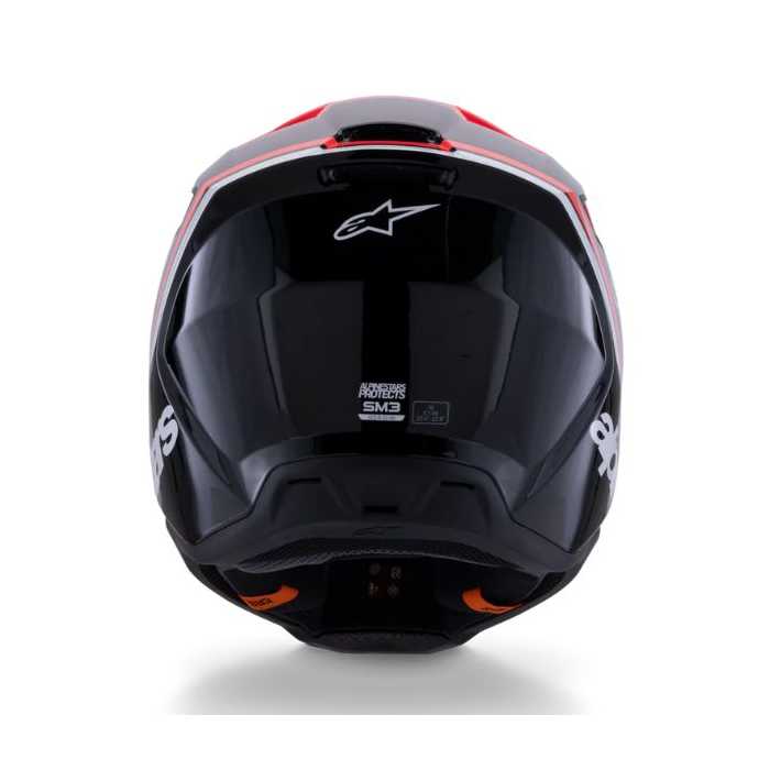 Casco SM3 Radium ECE06 Rosso Nero Bianco